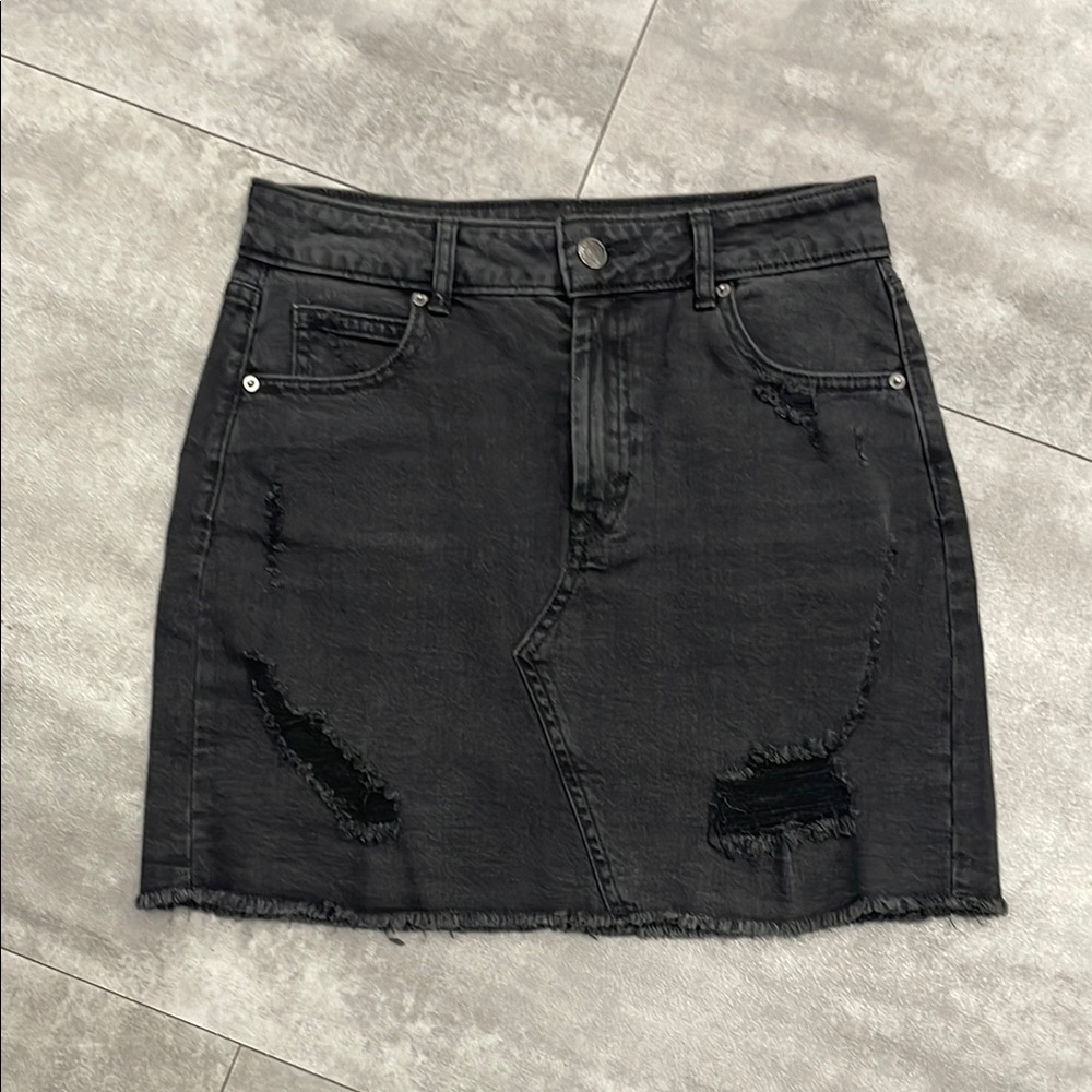 Size 2 distressed, denim wild fable jean skirt
